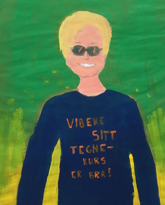 «Vibeke sitt tegnekurs er bra!» Hilsen Oskar 11 år 😊
